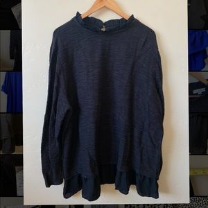 LOFT PLUS Mixed Media Sweater